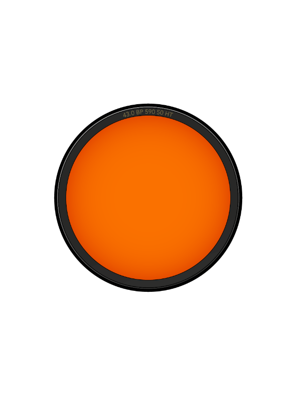 pvFil Bandpassfilter ORANGE 590-50 HT