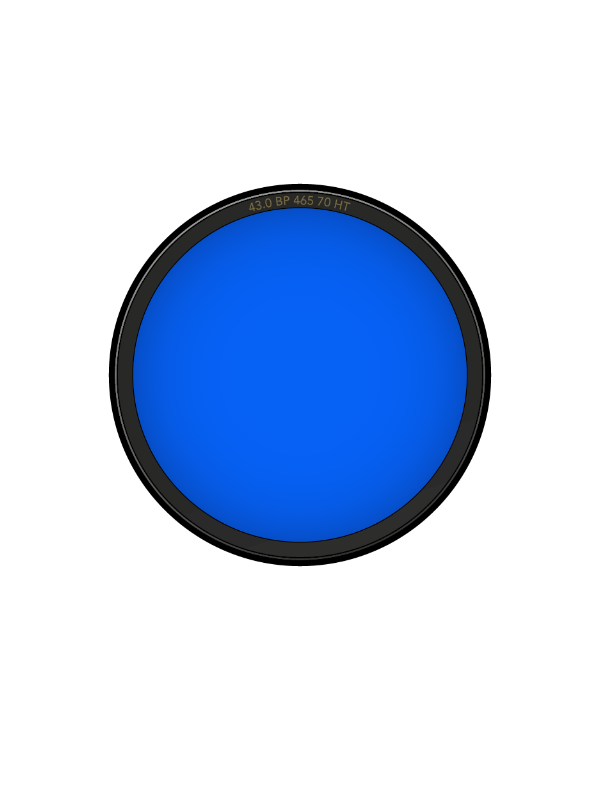 pvFil Bandpassfilter BLAU 465-70 HT